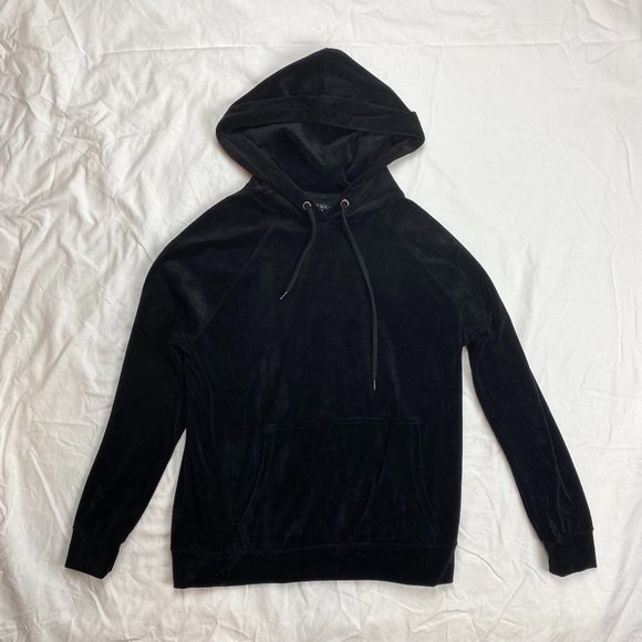 Brave Soul Velour Hoodie XS - Picture 2 of 6